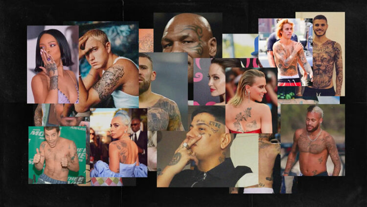 Famosos “borran” sus tatuajes más emblemáticos como parte de esta campaña