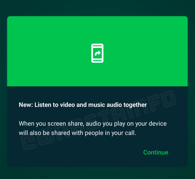 WhatsApp se actualiza: ahora podrás escuchar música con otros usuarios de forma simultánea 2 whatsapp 1