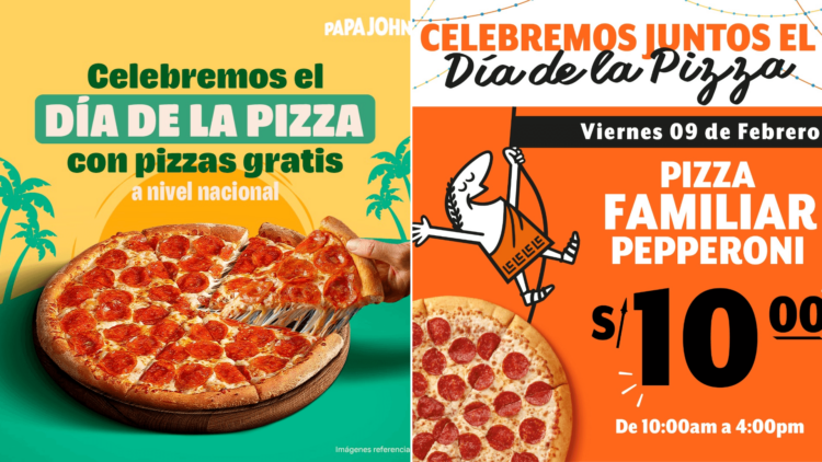 Gratis y a mitad de precio: las promos en Perú por el Día de la Pizza 1 Día de la Pizza