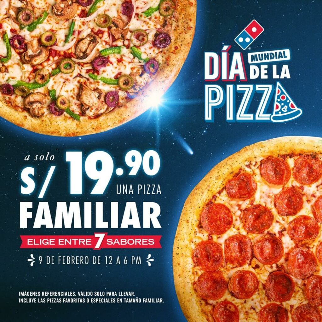 Gratis y a mitad de precio: las promos en Perú por el Día de la Pizza 3 Día de la Pizza