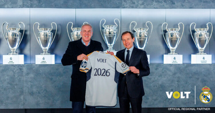 VOLT x Real Madrid: Grupo AJE firma un acuerdo de patrocinio regional con el club español 1 PORTAL 11 1