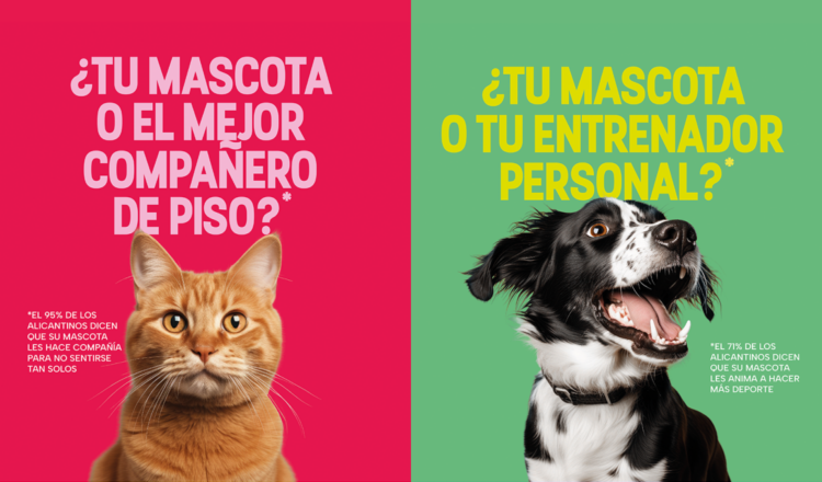Las mascotas son entrenadores personales y compañeros de habitación en esta campaña