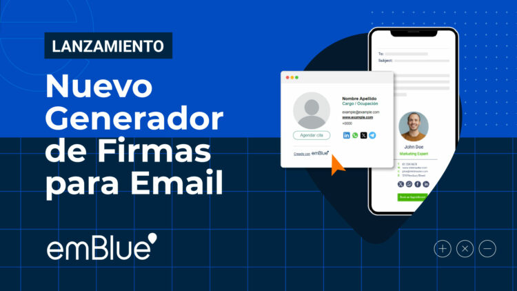 Marketing digital: emBlue innova con nuevo generador de firmas para emails 1 Imagen Generado de Firmas