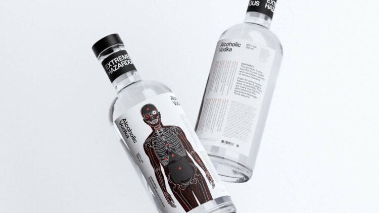Marca de vodka muestra en su packaging el impacto del alcohol en la salud 1 Marca de vodka muestra en su packaging el impacto del alcohol en la salud