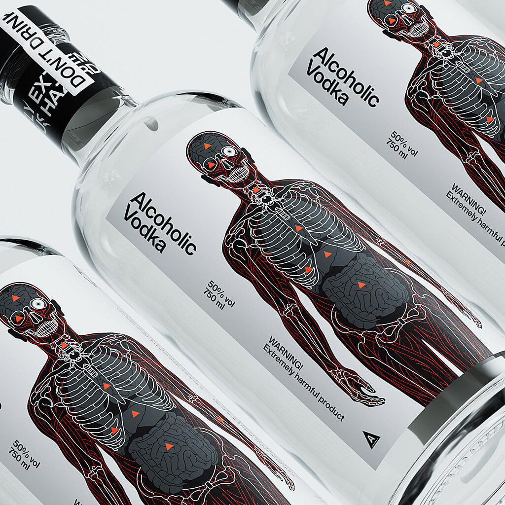 Marca de vodka muestra en su packaging el impacto del alcohol en la salud 2 Marca de vodka muestra en su packaging el impacto del alcohol en la salud