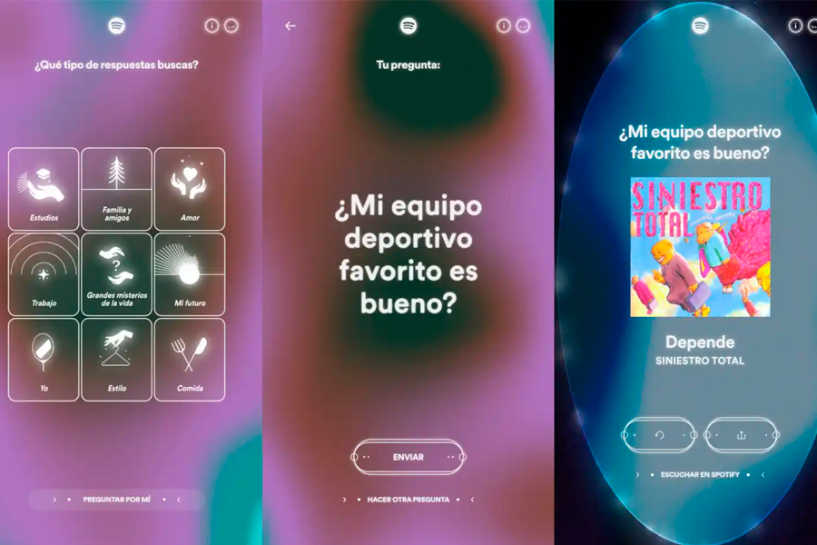 Spotify lanza "Oráculo musical", una nueva función que responde a tus preguntas con una canción 2 oraculo 2