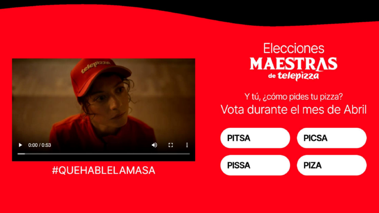 ¿Cómo se dice: Pitsa, picsa o pisa? Telepizza te da la respuesta en su nueva campaña 1 pizza