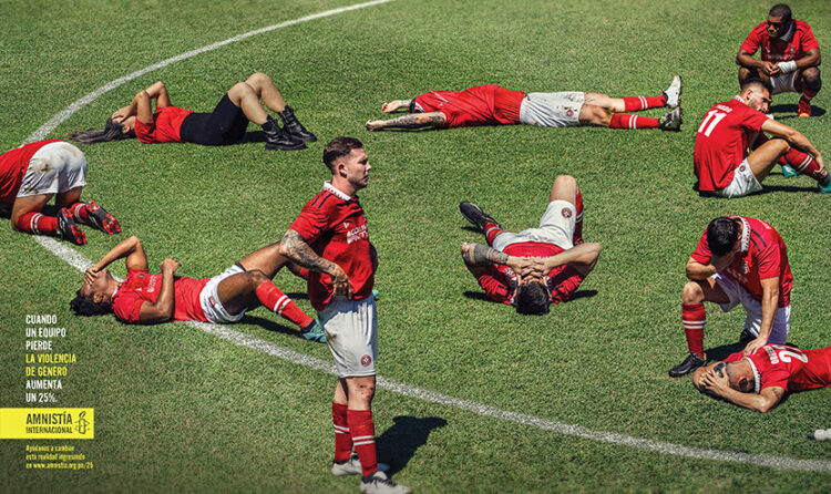 Esta campaña pone el foco en la violencia doméstica ligada a la derrota de un equipo de fútbol