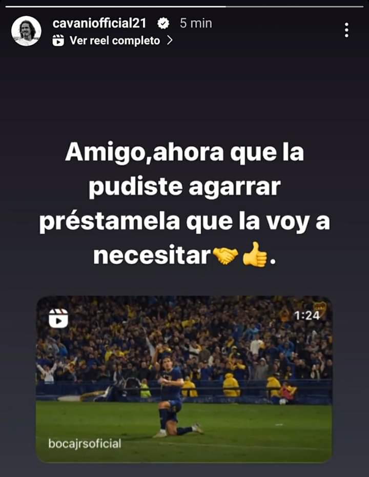 Boca Juniors recompensa a hincha que fue viral por “atrapar” la flecha de Cavani 3 flecha Cavani