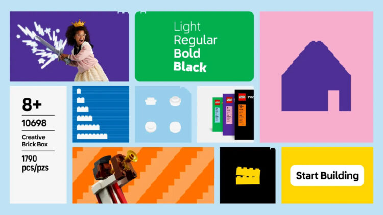 Lego presenta su nueva identidad visual inspirada en el cómic y el ladrillo 1 olego 100