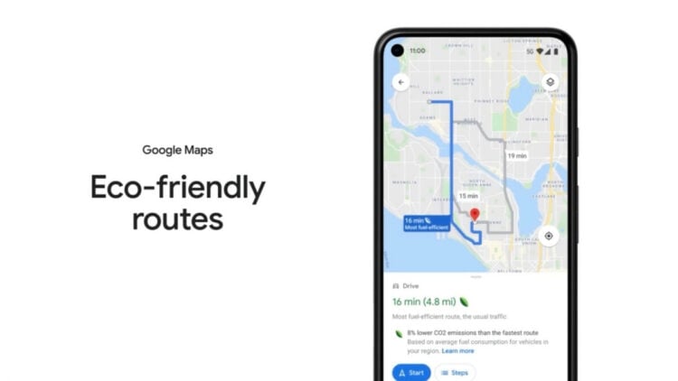 Google Maps introduce nuevas alternativas de rutas sostenibles para viajes más ecológicos 1 omaps 100