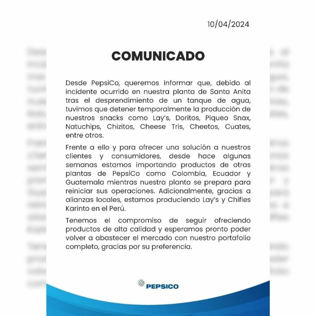 pepsico snacks santa anita