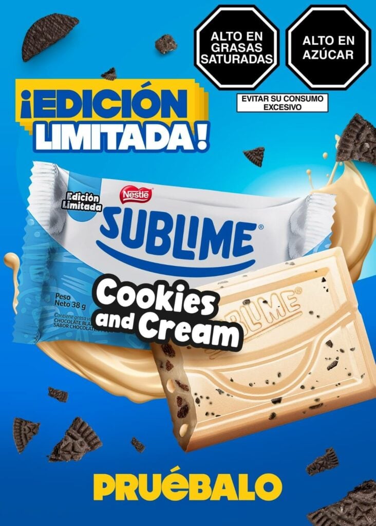 1. Nestle lanza Sublime Cookies and Cream 1
