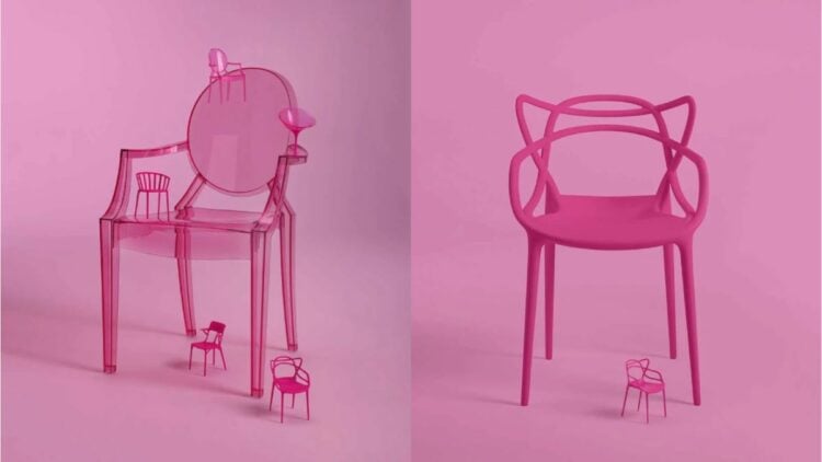 Presentan colección de sillas inspiradas en Barbie