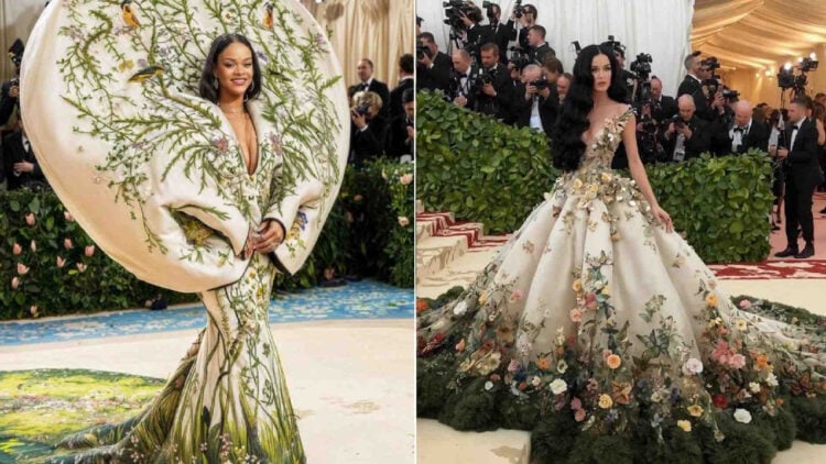 Polémica en la Met Gala 2024: Imágenes falsas de Rihanna y Katy Perry causan revuelo en redes 1 orihanna 100