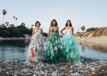 Plástico de las playas se convierte en prendas de moda en esta campaña