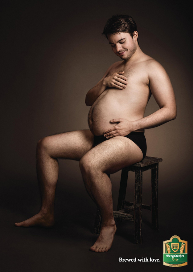 La campaña que comparó embarazos con el amor por la cerveza 4 CERVEZA barriga 1