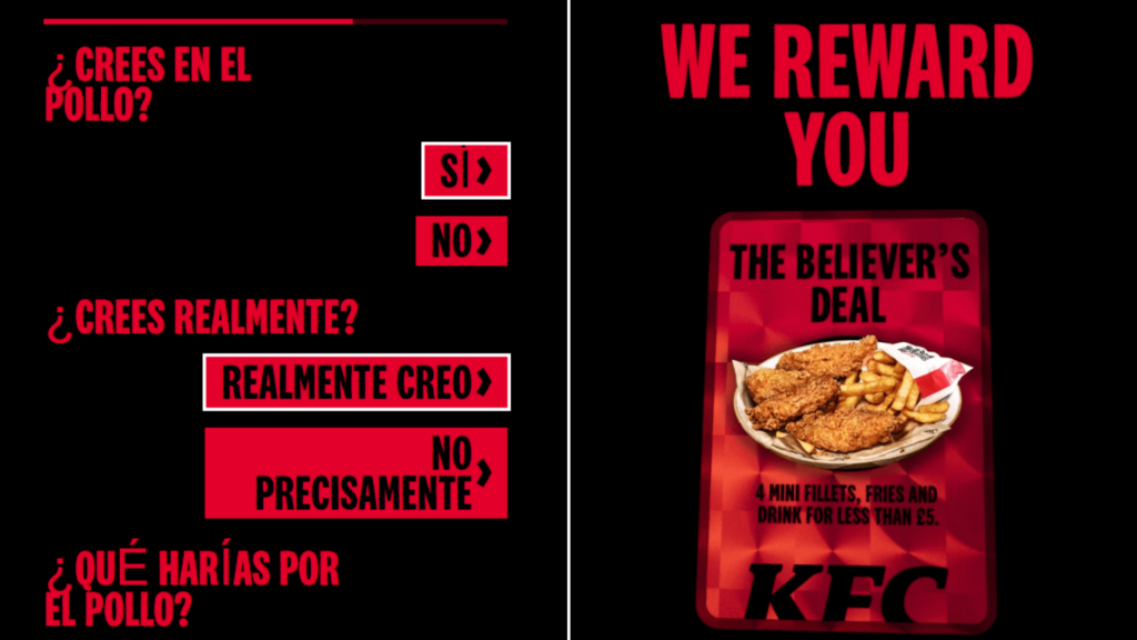 Reino Unido: “Cree en el pollo”, dice campaña de KFC en un contexto de desconfianza política 3 cree en el pollo