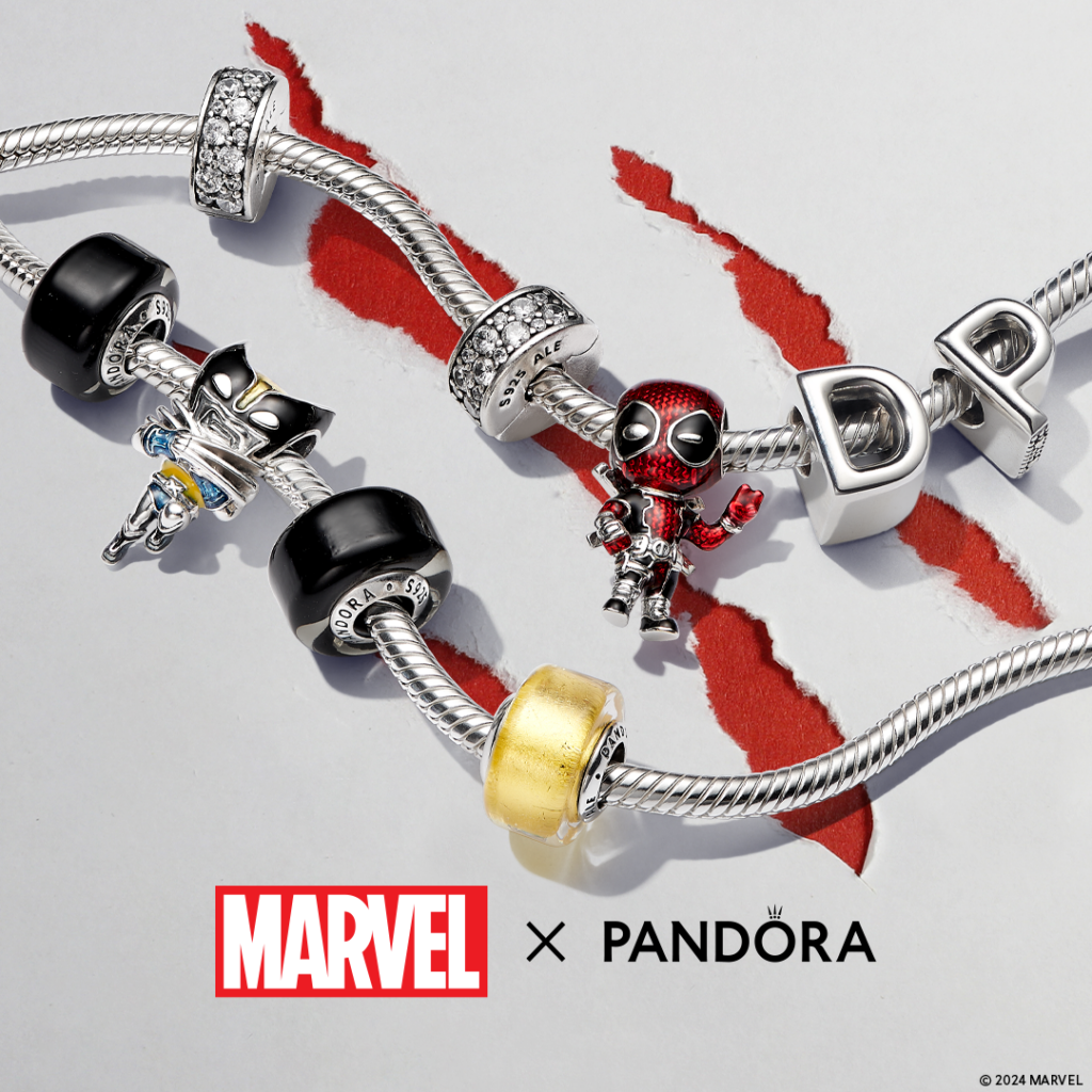 "Deadpool & Wolverine": Pandora y Marvel se unen para lanzar una nueva colección de charms 2 Q224 COLLABS MARVEL DEADPOOL WOLVERINE SOME PRODUCT IMAGE 01 LOGO SQUARE 1