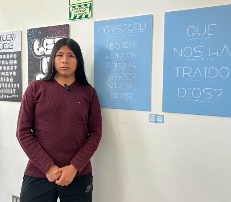 Estudiante peruano crea tipografía basada en el código morse
