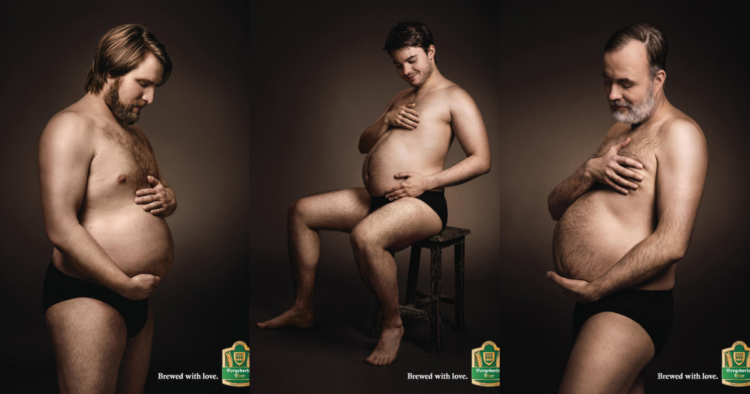 La campaña que comparó embarazos con el amor por la cerveza 1 Barrigas cerveceras, la divertida campaña que comparó embarazos con el amor por la cerveza