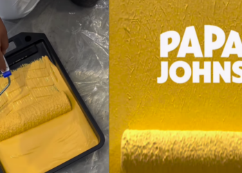 Papa John’s se pinta de amarillo y genera intriga