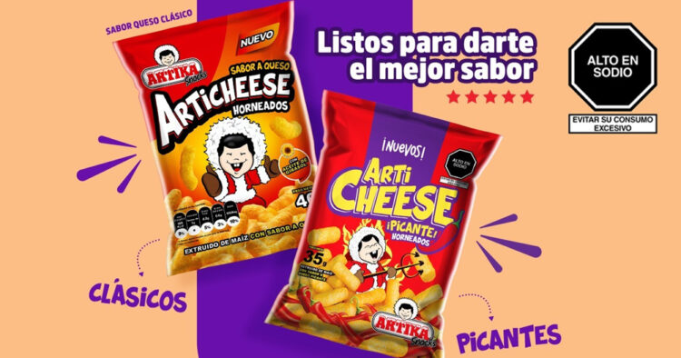 Artika lanza nueva línea de snacks sabor a queso original y picante 1 Artika lanza nueva línea de snacks sabor a queso original y picante