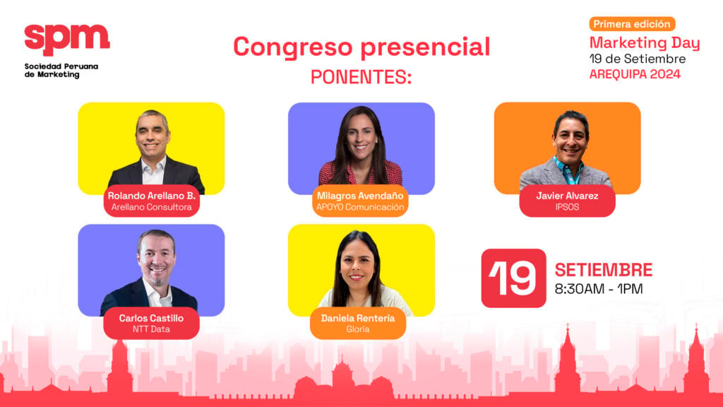 Arequipa vivirá el primer Marketing Day: ¿cómo participar en el evento de la Sociedad Peruana de Marketing? 3 Marketing Day Arequipa