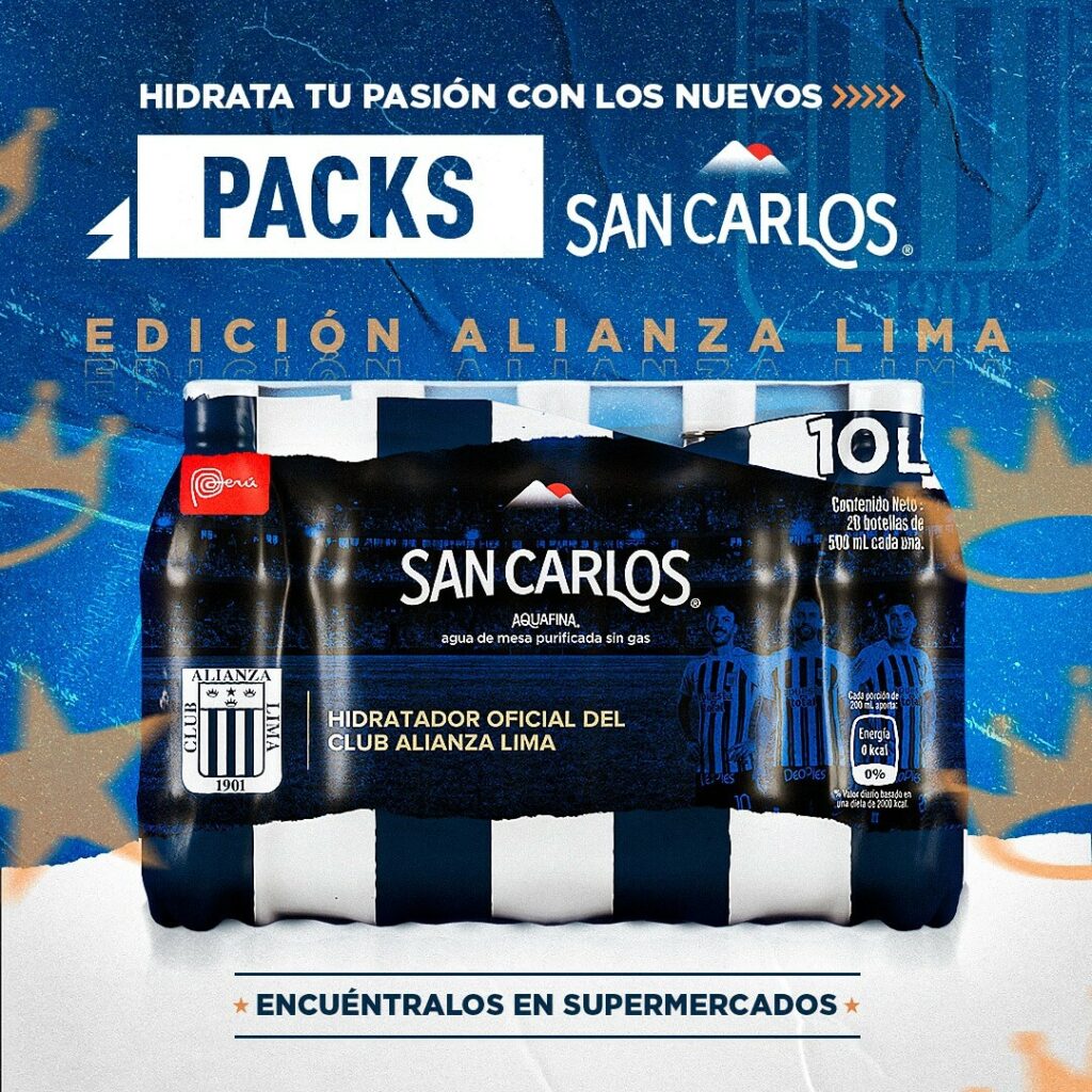 Agua San Carlos Alianza Lima y la ‘U’