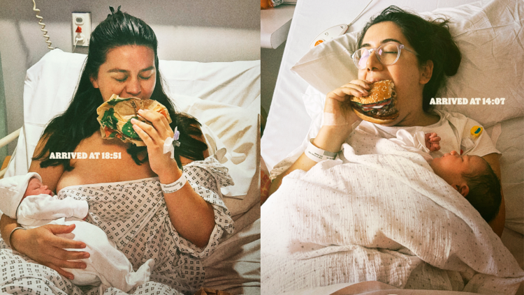 Campaña de Burger King se enfoca en la satisfacción de las comidas postparto 1 comidas postparto