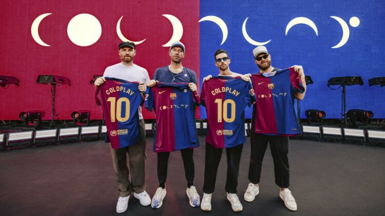 El Barcelona lucirá el logotipo de Coldplay en el Clásico del próximo 26 de octubre