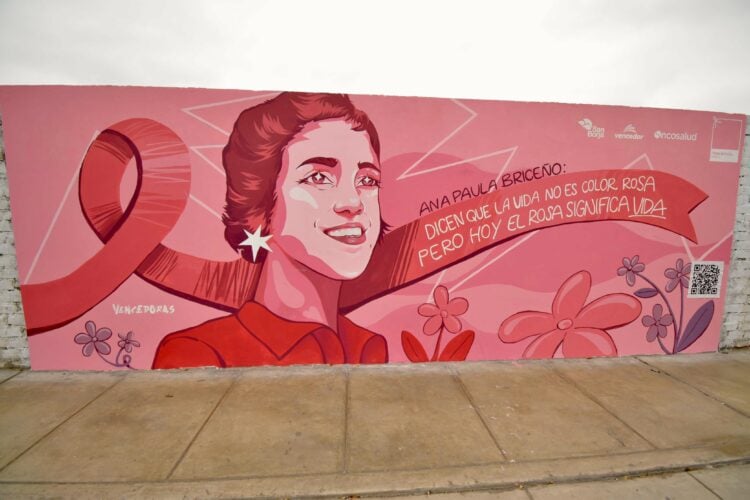 ‘Vencedoras’: murales artísticos retratan los rostros de las sobrevivientes de cáncer de mama 1 Vencedoras