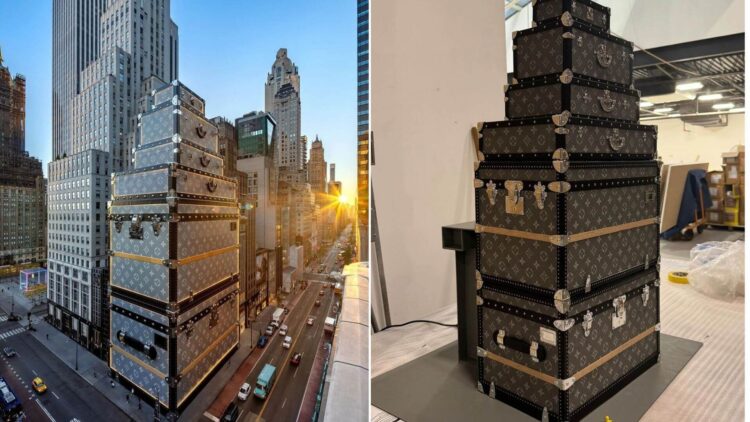 maletas gigantes Louis Vuitton