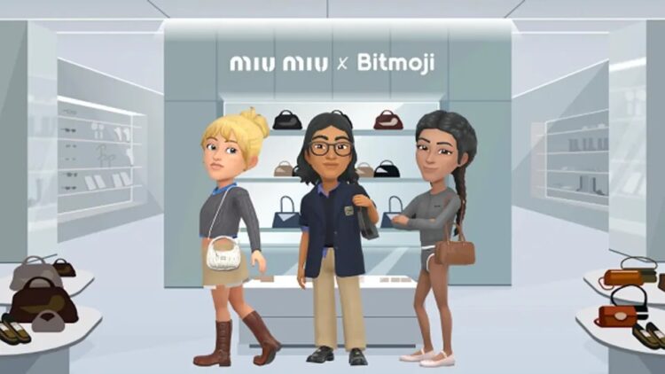 Prada y Miu Miu en Bitmoji