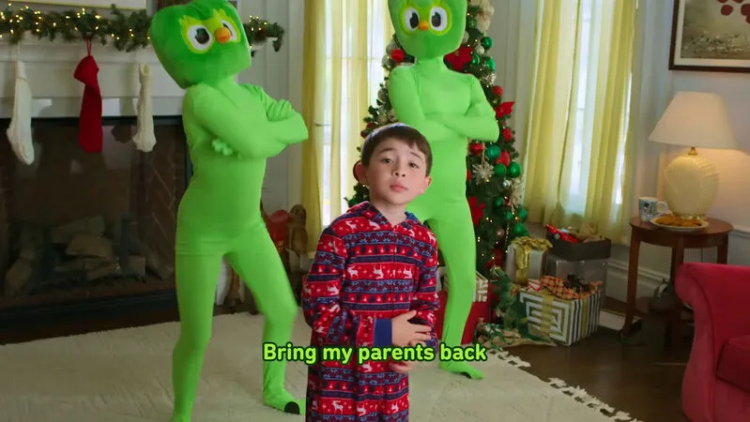 álbum navideño de Duolingo