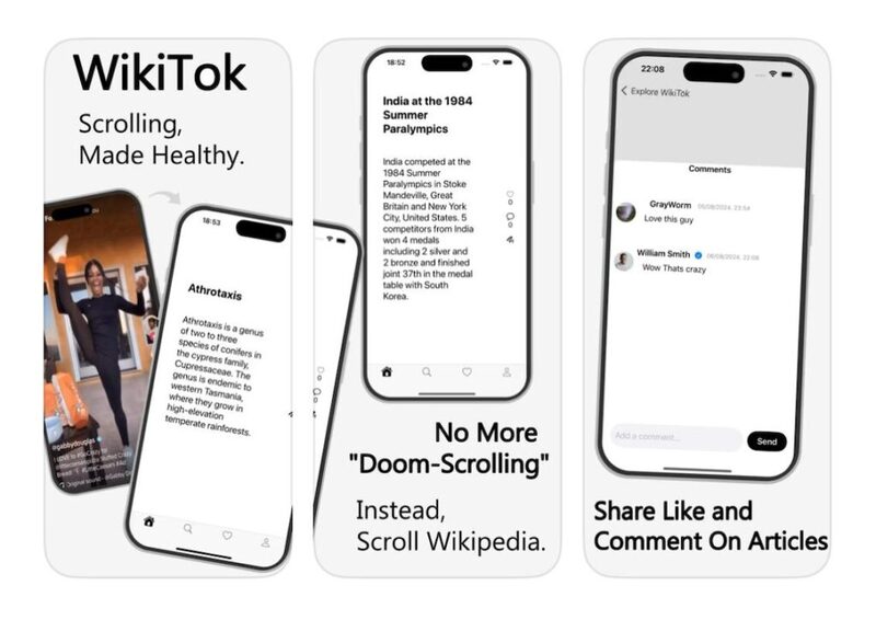 Wiki Tok: la app que fusiona el conocimiento de Wikipedia con la creatividad de TikTok 3 wikitok plataforma educativa que replantea la manipulacion algoritmica en redes sociales 1024x724 1