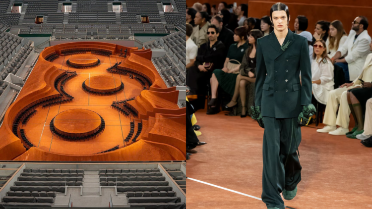 Lacoste transforma un estadio de tenis en pasarela para presentar su colección Otoño-Invierno 2025/26 1 Antes 7