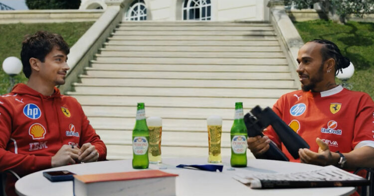 Peroni lanza publicidad para Ferrari protagonizada por Hamilton y Leclerc 1 PORTAL 2025 03 13T152507.710