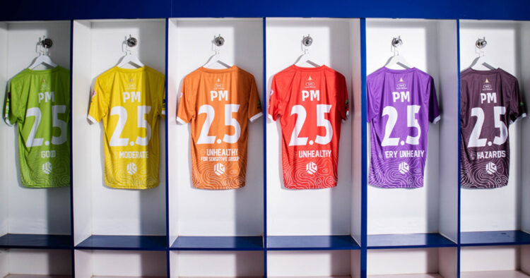 La campaña que cambia de color la camiseta de un equipo para denunciar la contaminación del aire 1 PORTAL 36 2