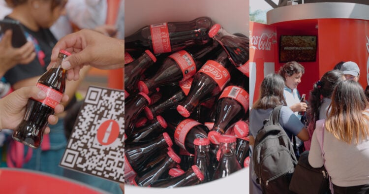Coca-Cola en vidrio toma el Metro de Lima: una activación sensorial que reaviva la magia de lo clásico 1 PORTAL COCA COLA ACTIVACION LINEA 1