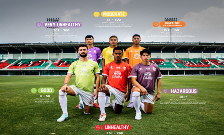La campaña que cambia de color la camiseta de un equipo para denunciar la contaminación del aire 2 grafica cuerpo de nota 8 1