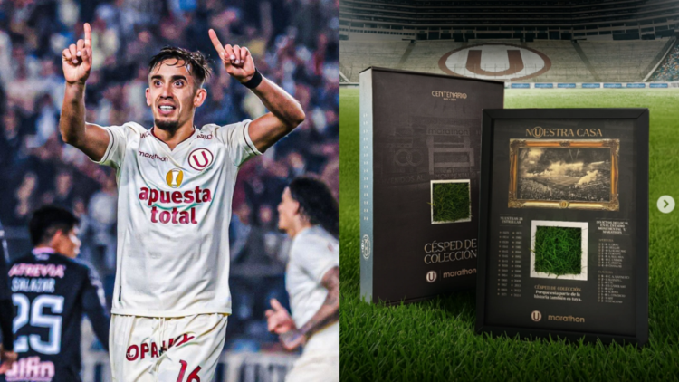 Universitario de Deportes lanza cuadro coleccionable con césped del estadio Monumental 1 Antes 3 1