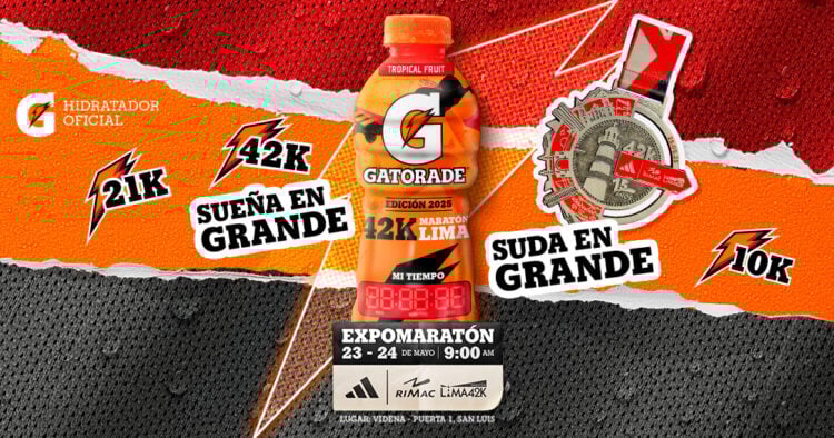 Gatorade® eleva la hidratación con botella de edición limitada para la Maratón Lima 42K 1 gatorade