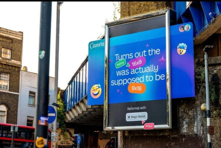 Canva lanza una campaña de publicidad exterior donde los errores de edición son el centro de atención 1 canva OOH 2 768x515 1