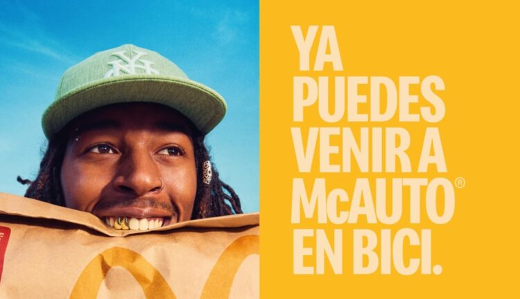 mcauto en bici mcdonalds