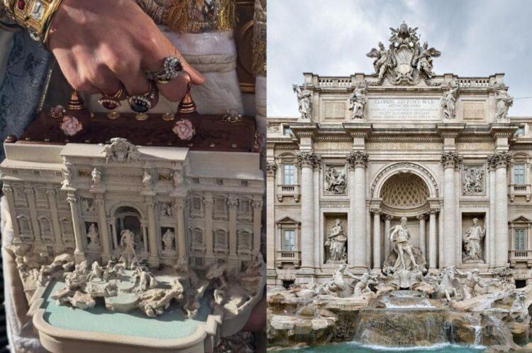 dolce gabbana inmortaliza la fuente de trevi en una bolsa