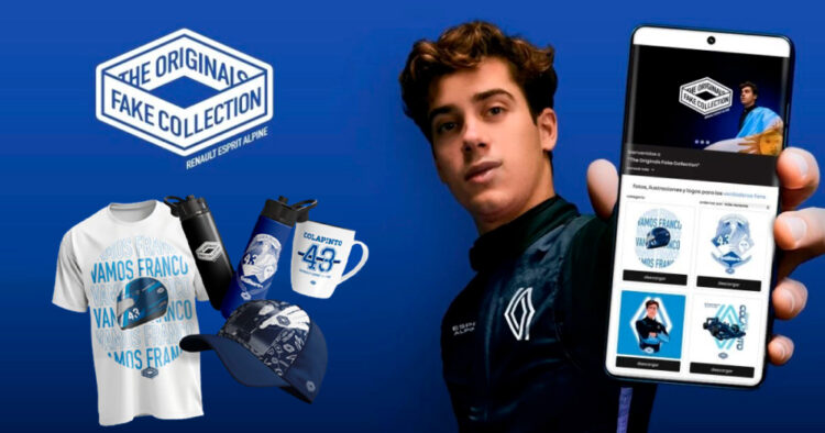 Esta campaña permite al público crear su propio merchandising de Franco Colapinto 1 PORTAL 24