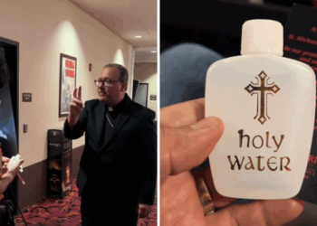 El Conjuro 4 recibe a sus primeros espectadores con agua bendita y rezos