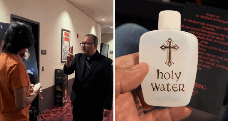 El Conjuro 4 recibe a sus primeros espectadores con agua bendita y rezos