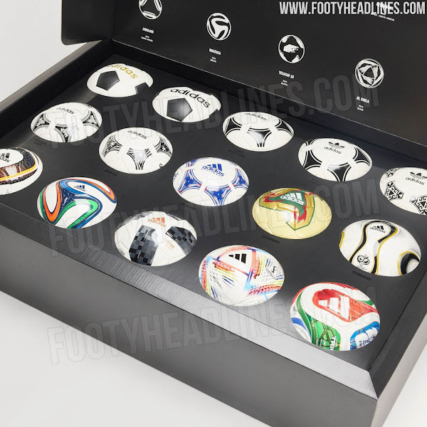 Así es la colección de adidas que reúne todos los balones del Mundial hasta 2026 1 Adidas 2026 Historical World Cup Ball Sets Leaked 8